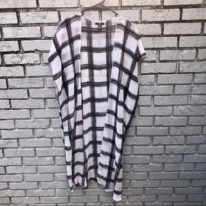 Black and white cardigan